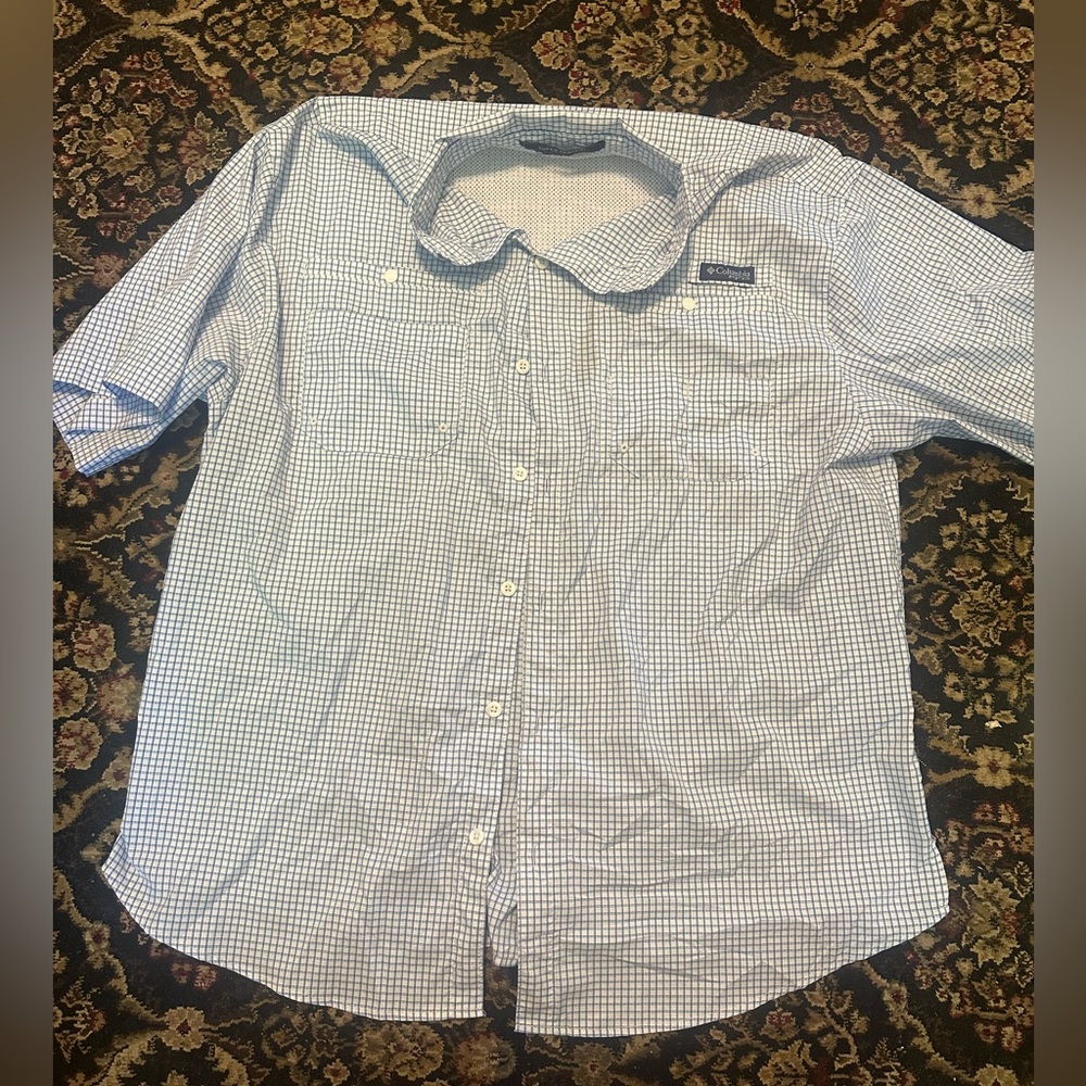 A Columbia button up shirt